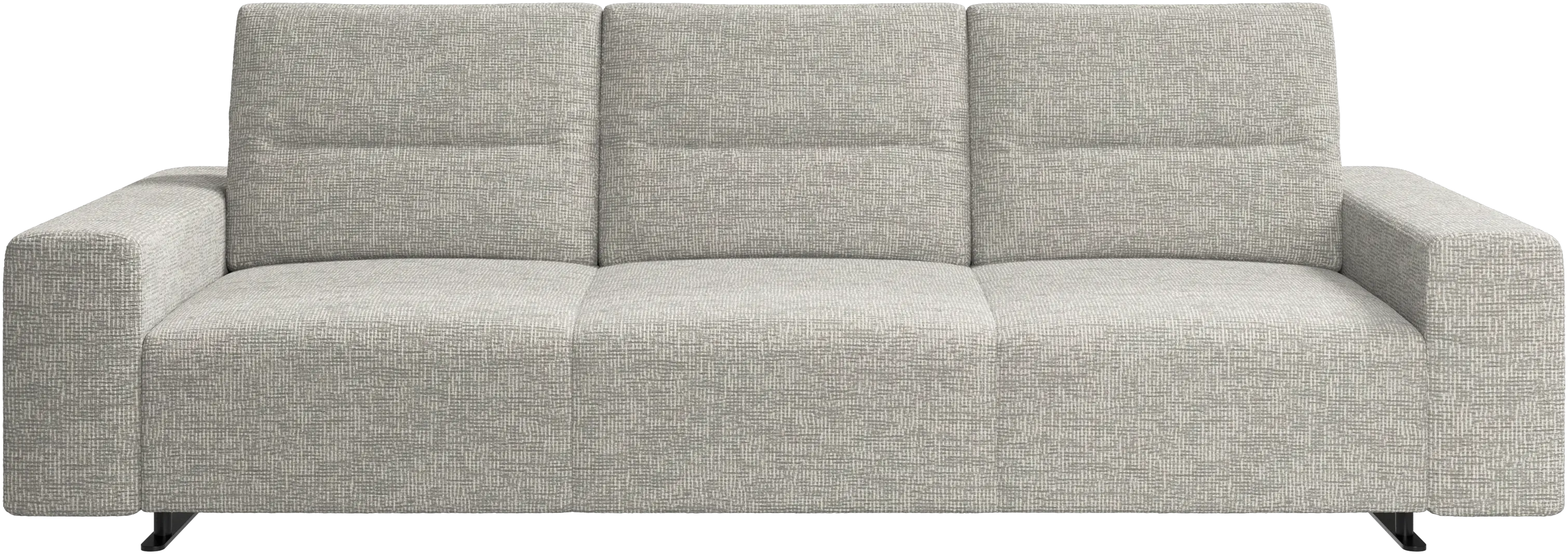 BO CONCEPT HAMPTON グレー L字or3人掛けソファファブリック Hampton sofa with adjustable back and storage on the right side